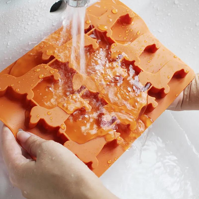 Dog Ice Cube Tray 9-hole Puppy Ice Cube Mold Dachshund-Shaped Silicone Mold
