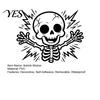 Bedroom Switch Decal Halloween Skeleton Light Sticker, Electric Decal, Removable Cover Decals, PVC Waterproof Wall Art for Home Living Room