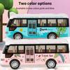 School Bus Sound Light Tour Bus Model Boy Toy Diecasts Toy Vehicles Kids Gift Simulation Bus Model