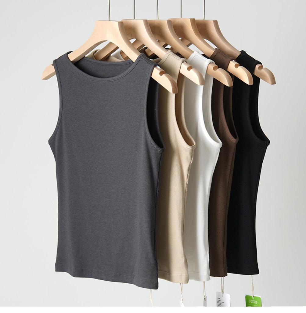 Summer Fashion Women's One-Shoulder Ribbed Sleeveless Top