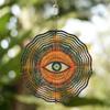10 Inch Hanging Wind Chime with Eye Pattern 360 Degree Rotating Hook Outdoor Garden Patio Decor for Spring Summer Housewarming Gift