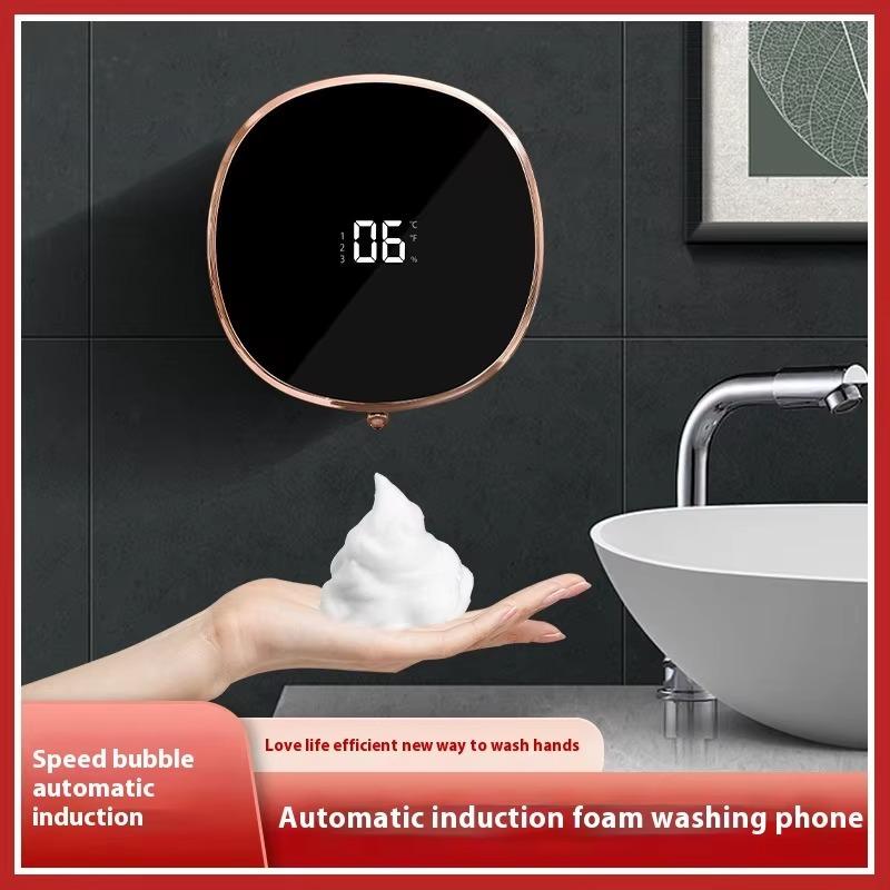 Automatic Rechargeable Electric Wall Mount Auto Dish Liquid Soap Dispenser Sensor Foaming Smart Touchless for Kitchen Bathroom