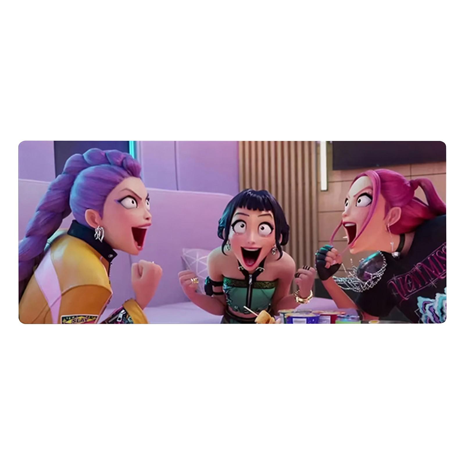 

Охотник на ведьм - Групповой фильм Периферийный коврик для мыши Нескользящий коврик Игровой коврик для стола S винный