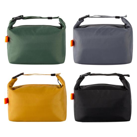 Lunch Box Bag Zipper Closure Large Capacity Waterproof Easy To Clean Lightweight Portable Bento Bag Insulation Pouch