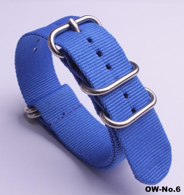Silver Smooth Oval Buckle Nylon Watch Strap - Waterproof E-commerce Source Watch Band
