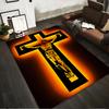 Crucifixion glowing design rug Non-slip rug suitable for living room and bedroom sofas.