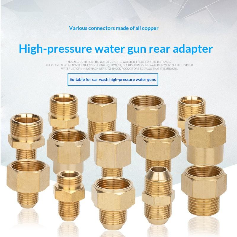 Brass Hose Barb Connector Male to Female Adapter Durable Pipe Fitting for Water Gas Air Tubing Applications