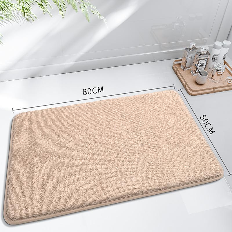 Bedroom Bathroom Floor Mat Simple Memory Foam Thickened Bathroom Absorbent Mat Door Anti-slip Mat