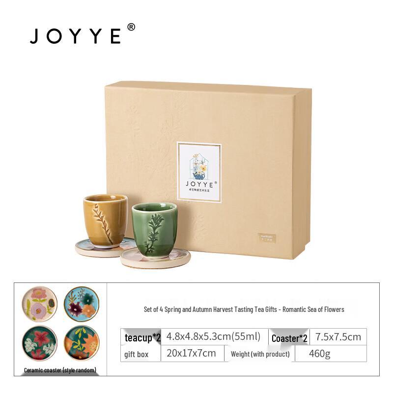 JOYYE Ceramic Tea Cup Gift Set (4-piece)