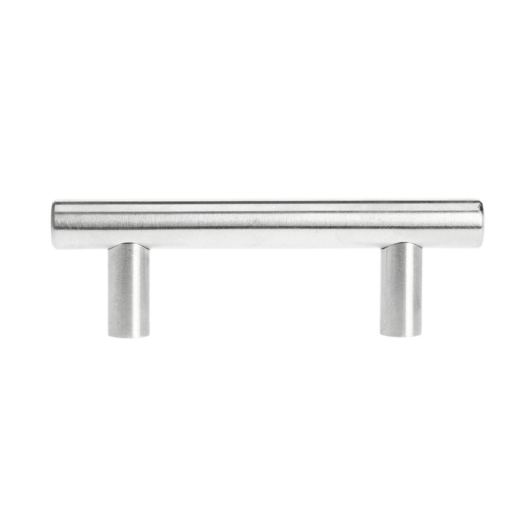 1Pc 64/96/128mm Furniture Handle with Screw Stainless Steel Kitchen Cupboard Cabinet Knob T-Bar Drawer Drawer Door Pull Handles