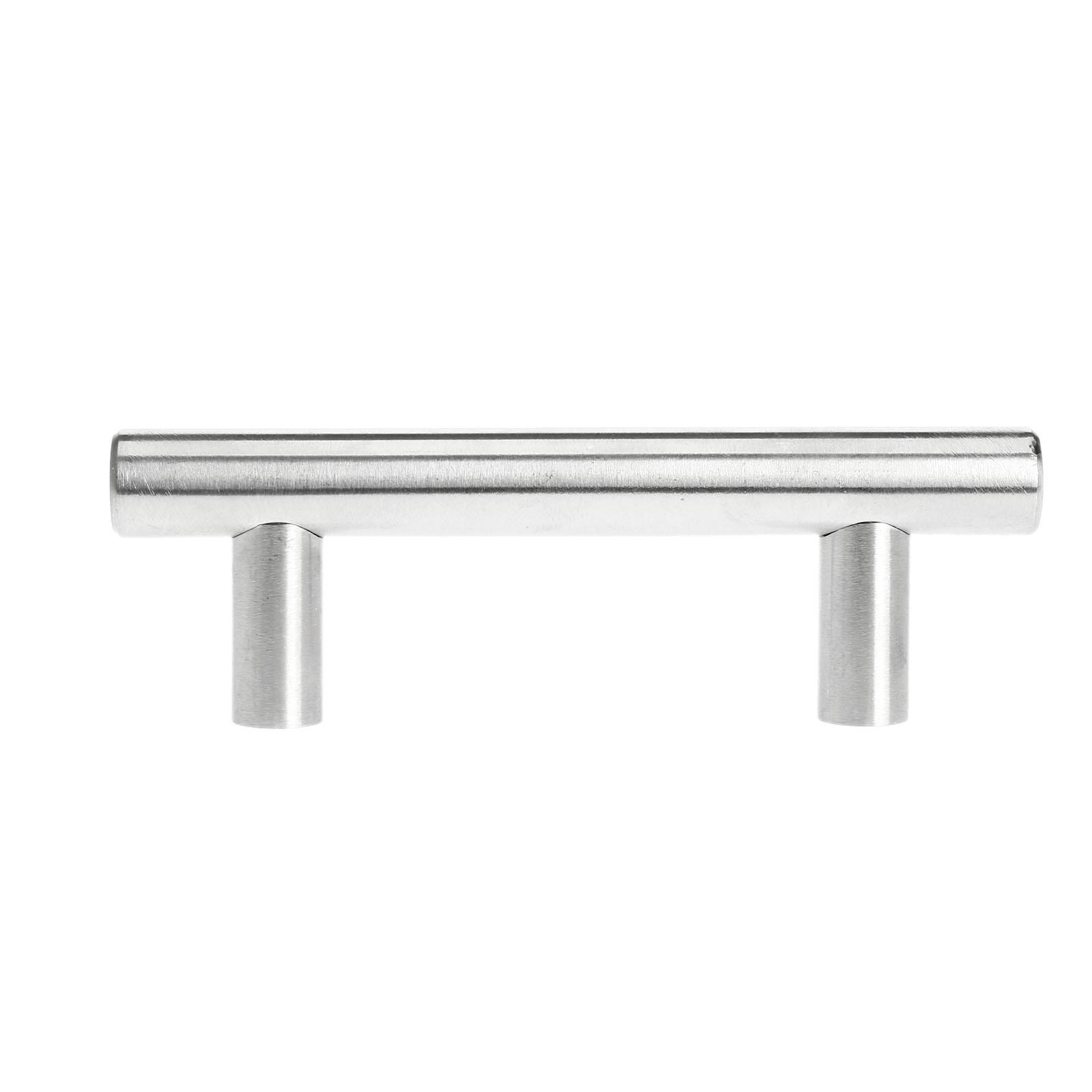 

1Pc 64/96/128mm Furniture Handle with Screw Stainless Steel Kitchen Cupboard Cabinet Knob T-Bar Drawer Drawer Door Pull Handles