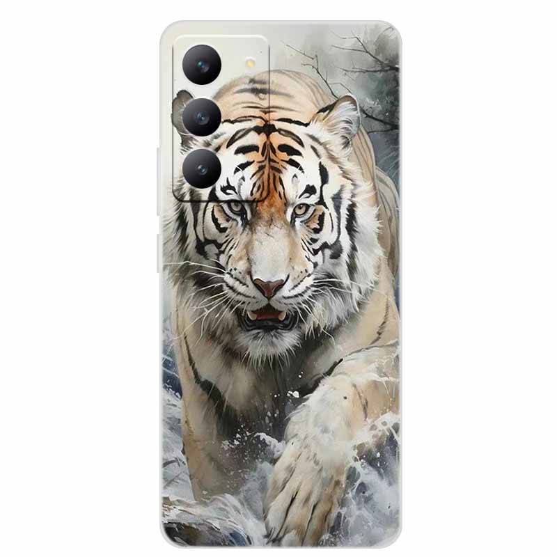 For Redmi 15 4G Phone Case Fashion Flowers Transparent Silicone TPU Soft Back Cover Case For Xiaomi Redmi 15 5G Case Redmi15 Bag
