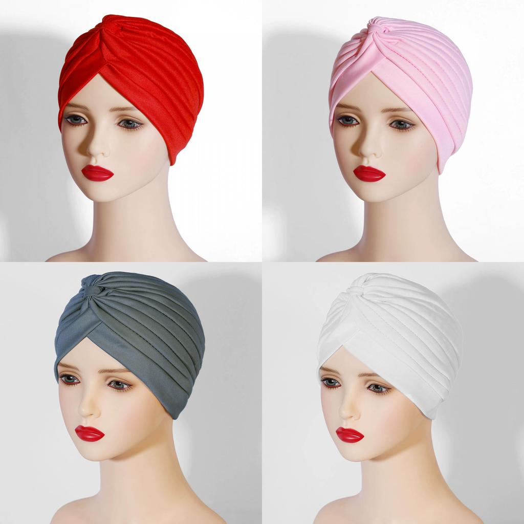 Indian Style Yoga Cap With No Brim Polyester Fabric Sunshade For Winter And Autumn