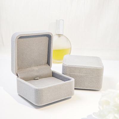 Lux Velvet Rounded Square Jewelry Gift Box for Earrings & Necklaces