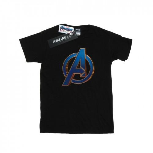 Marvel Womens/Ladies Avengers Endgame Heroic Logo Cotton Boyfriend T-Shirt