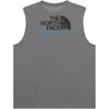 The North Face Logo Loose Fit Sleeveless Vest Men Vests Gray NT7VR04C