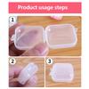 40 Stück/Set Mini Klare Plastik Aufbewahrungsbox Schmuck Aufbewahrungskoffer Transparent Aufbewahrungsorganizer Multifunktional Tragbare Aufbewahrung