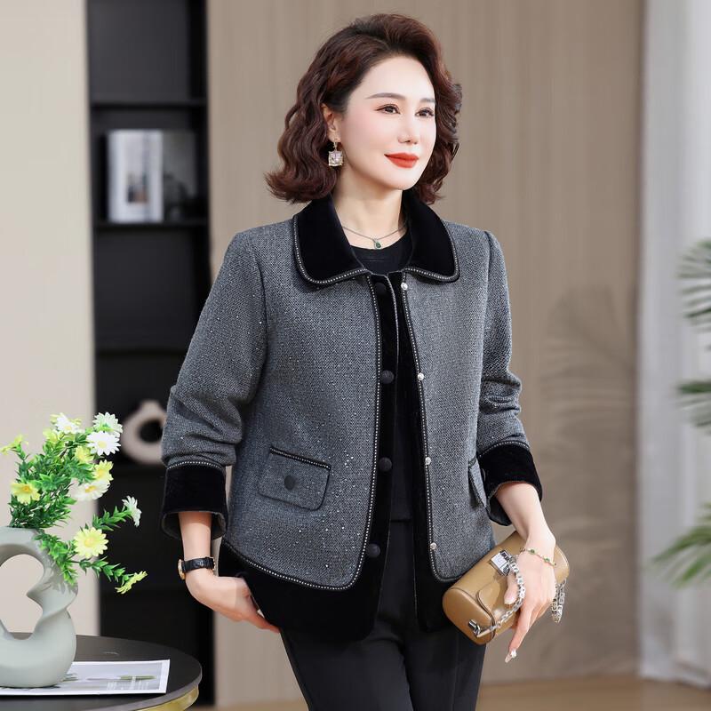 Yalu Fashionable Autumn Jacket for Middle-Aged Women