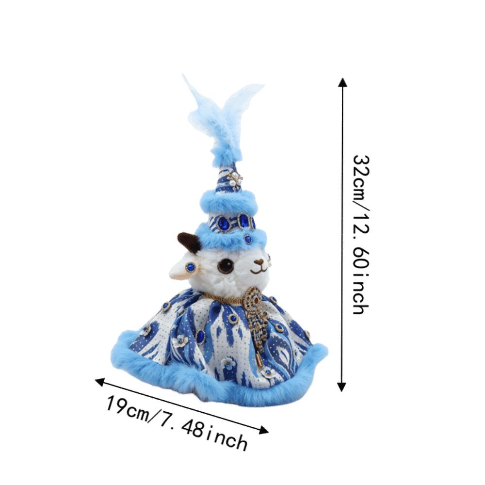 Soft Stuffed Animal Sheep Figurines PP Cotton Lamb Plush Doll Xinjiang Travel Souvenir