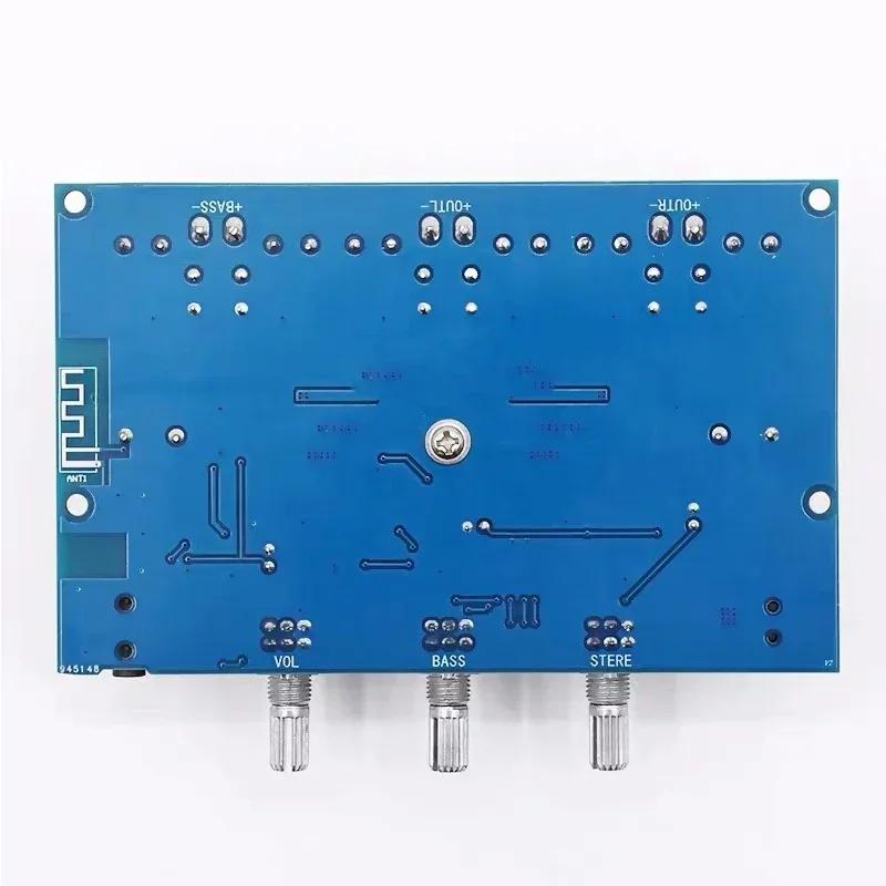 2*50W+100W Bluetooth 5.0 Dual TPA3116D2 Power Subwoofer Amplifier Board 2.1 Channel TPA3116 Audio Stereo Equalizer AUX Amp