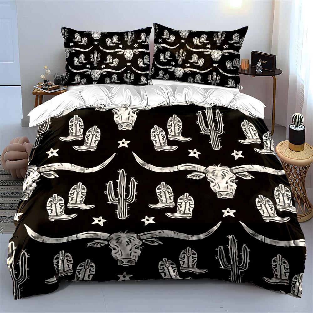 Western spirit's bold charm Bedding sets Duvet covers Pillowcases(1* Duvet Cover 2* Pillowcases without duvet insert)