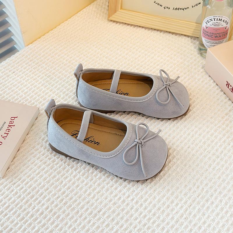 Flat-bottomed suede ballet shoes single shoes women s shoes 2025 new doll shoes one-word elastic Mary Jane versatile 21 2265₽