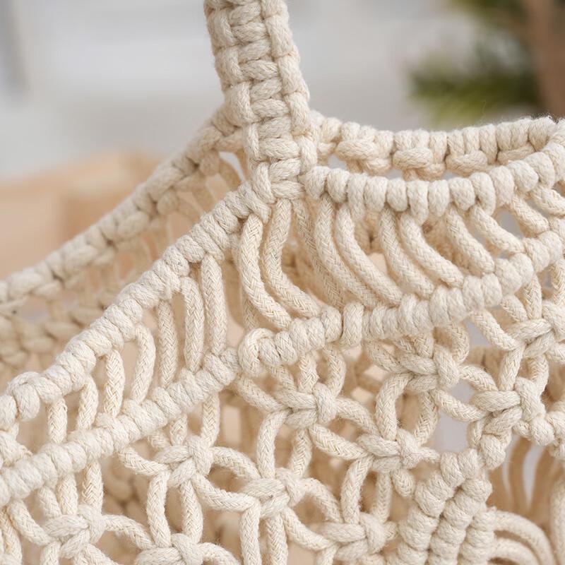 REWELL Cotton Rope Tassel Shoulder Bag