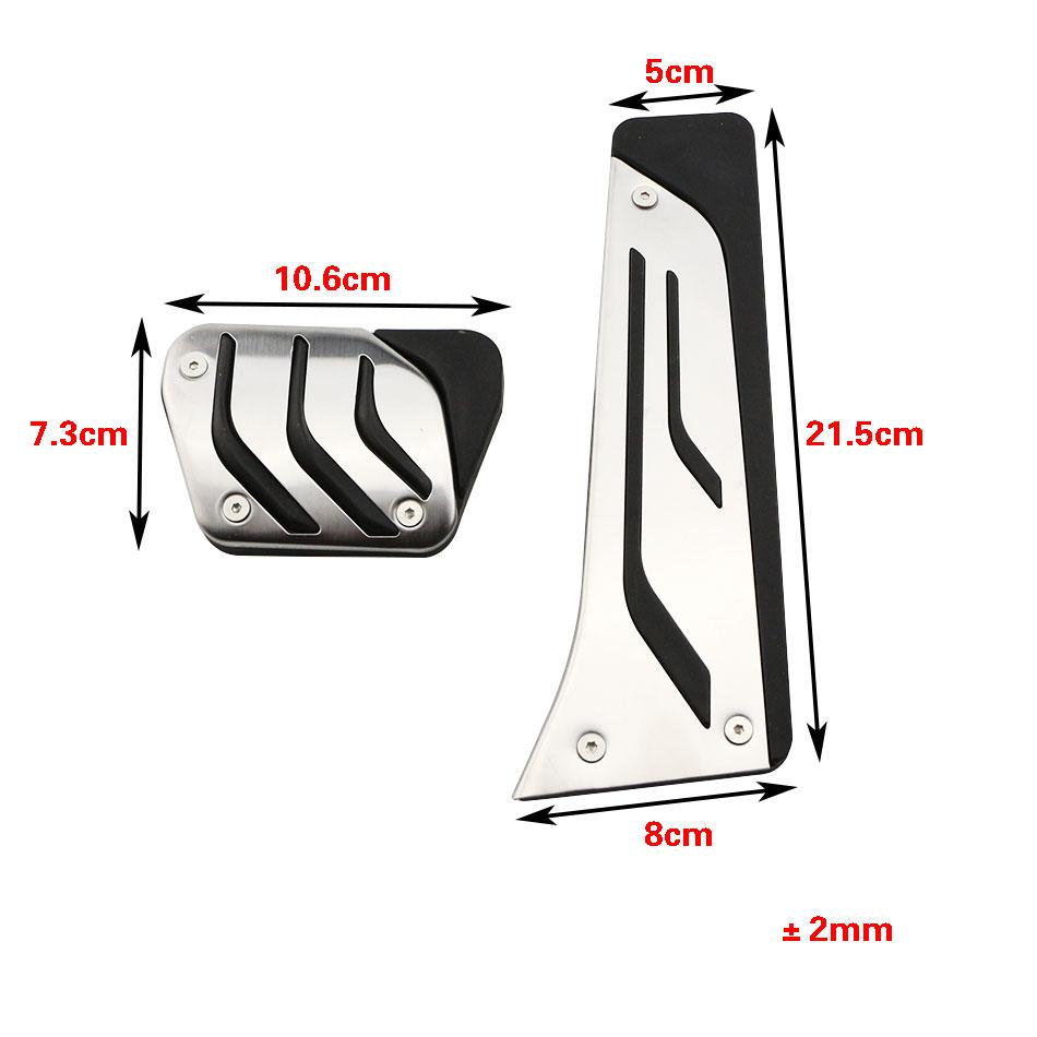 

Car Pedals for BMW X3 G01 X4 G02 2019 - 2026 LHD Accelerator Gas Fuel Brake Clutch Foot Pedal Cover Anti-Slip Pad Accessories