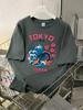 Tokyo Japan Mount Fuji Prints Cotton Tshirts Unisex Unisex Summer Tops Oneck Soft Short Sleeve T Shirt Basic Casual Clothes