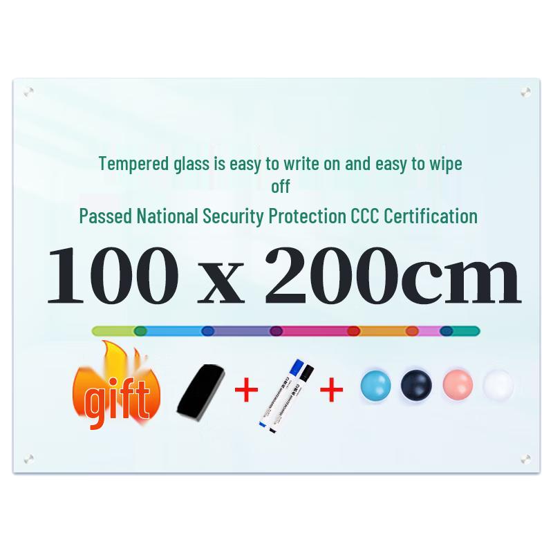 Deli 8741 Magnetic Tempered Glass Whiteboard