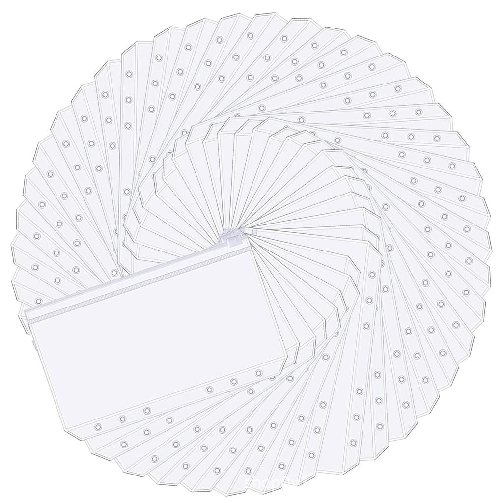 Collection de sacs transparents en PVC: Budget de trésorerie, manuel A6, porte-documents A5, sac à feuilles mobiles B5, livre de cartes de visite.