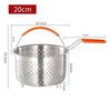 18/20 cm Pommes Frites Korb Ölfilter Edelstahl Reis Dampfer Gemüse Obst Abflusskörbe Sieb Küche Kochutensilien
