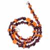 Natural Mozambique Garnet Carnelian Gemstone Beads Necklace 3-10 Mm 18" UB-7860 UB-7860