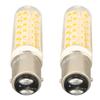 2 stücke BA15D Led-lampen Dimmbar 6W Doppel Kontaktieren DC Bajonett Basis 540LM 76 LED Warmes Licht 60W Halogen