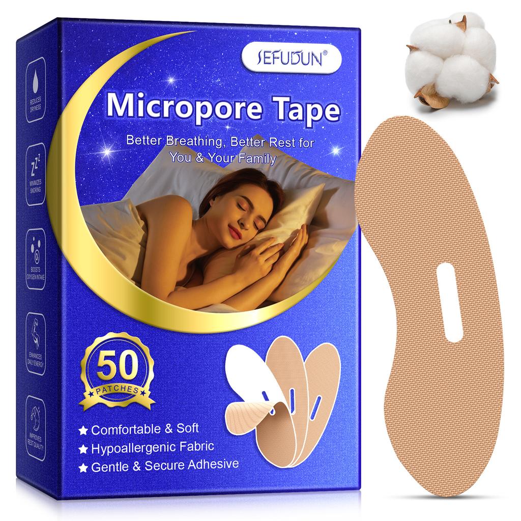 50 szt. Taśma na usta do spania Utrzymuje usta zamknięte Zapobiega chrapaniu Delikatny pasek do spania do domu, w podróży Taśma na usta Taśma na usta do spania