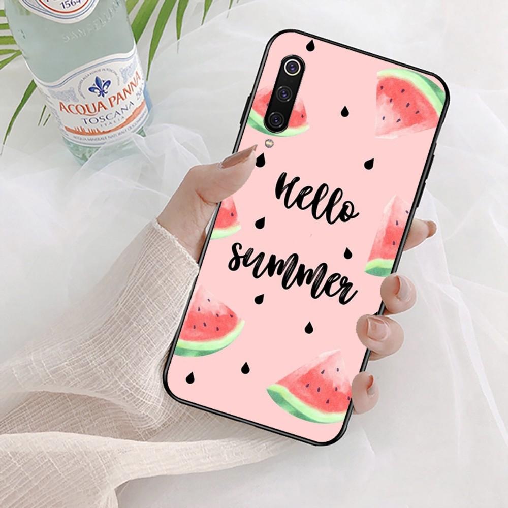 Summer Cartoon Watermelon Phone Case For Xiaomi Mi 5X 8 9 10 11 12 Lite Pro 10T PocoX3pro PocoM3 Note 10 Pro Lite