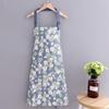 Sunflower Pattern All-Cotton Canvas Apron - One Size, Stain-Resistant, Modern Minimalist Design for Household Cleaning