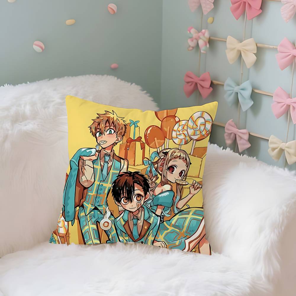 

Amine T-Toilet-bound Hanako-kun Season Pillow Case Cushion Cover Soft Cute Throw Pillow Case For Car Sofa Pillowcase Polyester W 16x16Inch