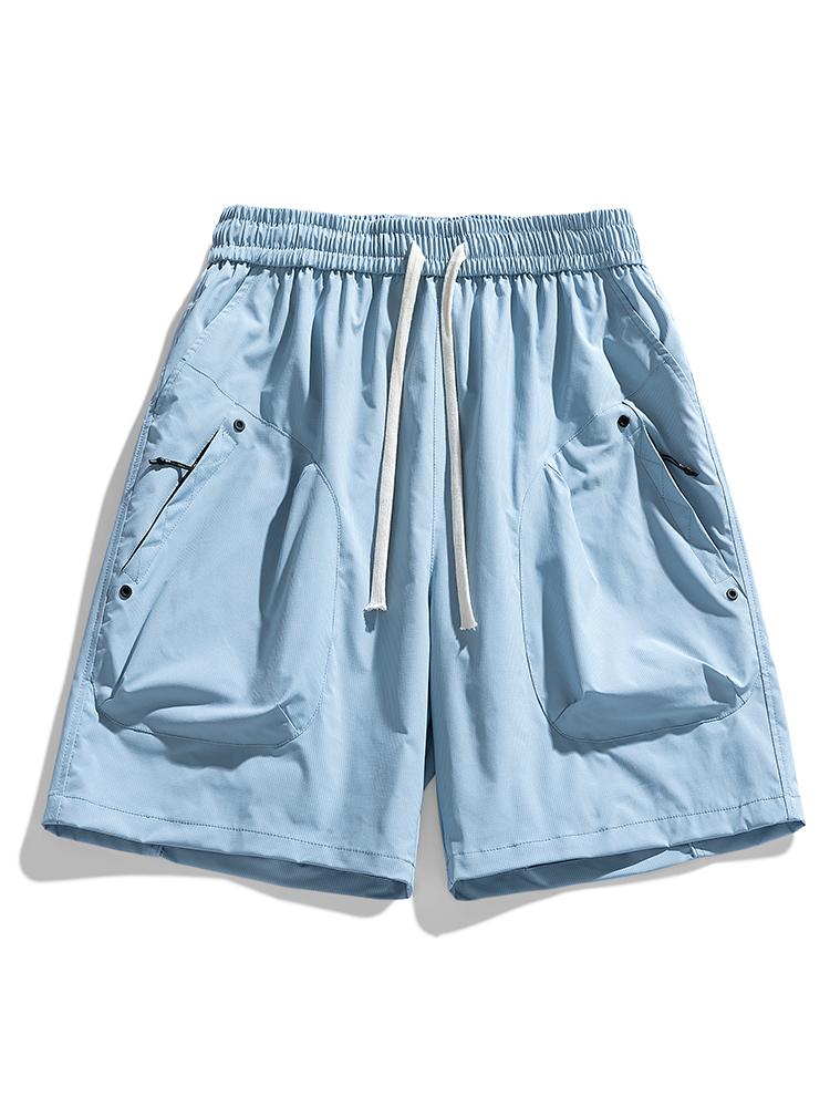Men's Casual Shorts, Ice Silk Outdoor Workwear Shorts, Men's Quick Drying Shorts, Loose Sports Pants