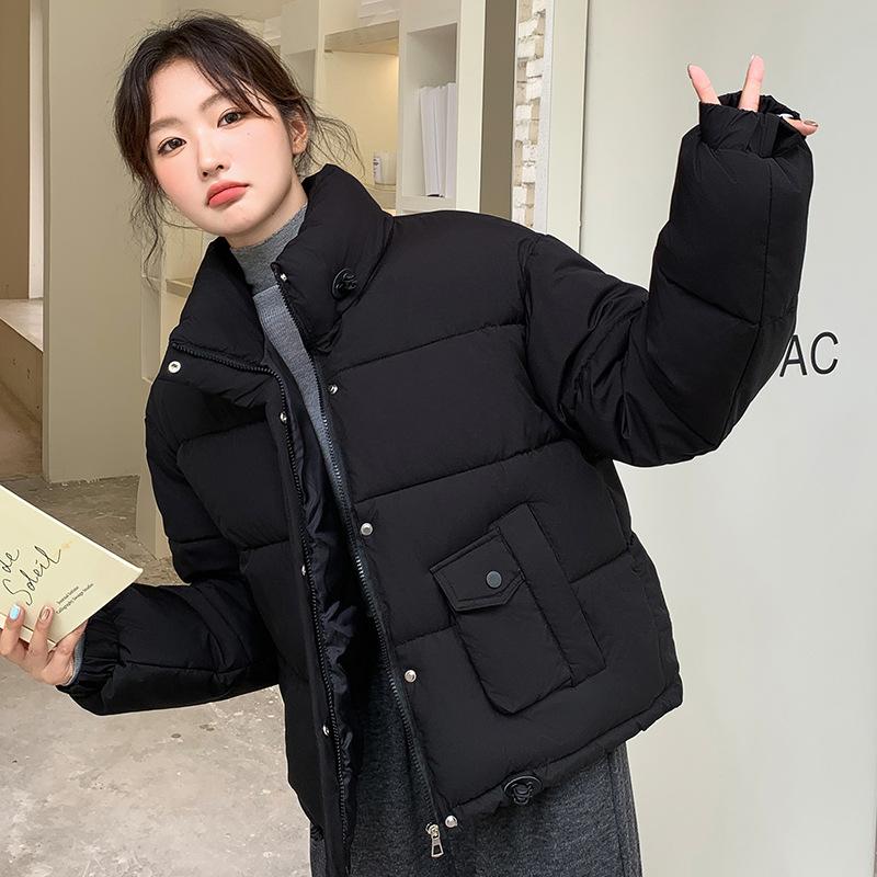 Cotton Jacket Women's Short New Padded Jacket Women's Thickened Down Cotton Jacket Women's Korean Version of Loose Bread Jacket Padded Jacket
