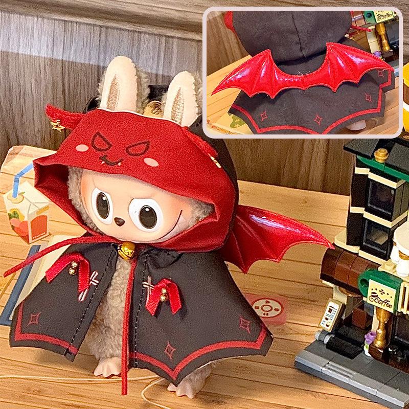 

Clothes for Labubu(NO Doll),One-Piece Little Devil Costume Monster Costume with Bells,Unique Style Makes It More Outstanding