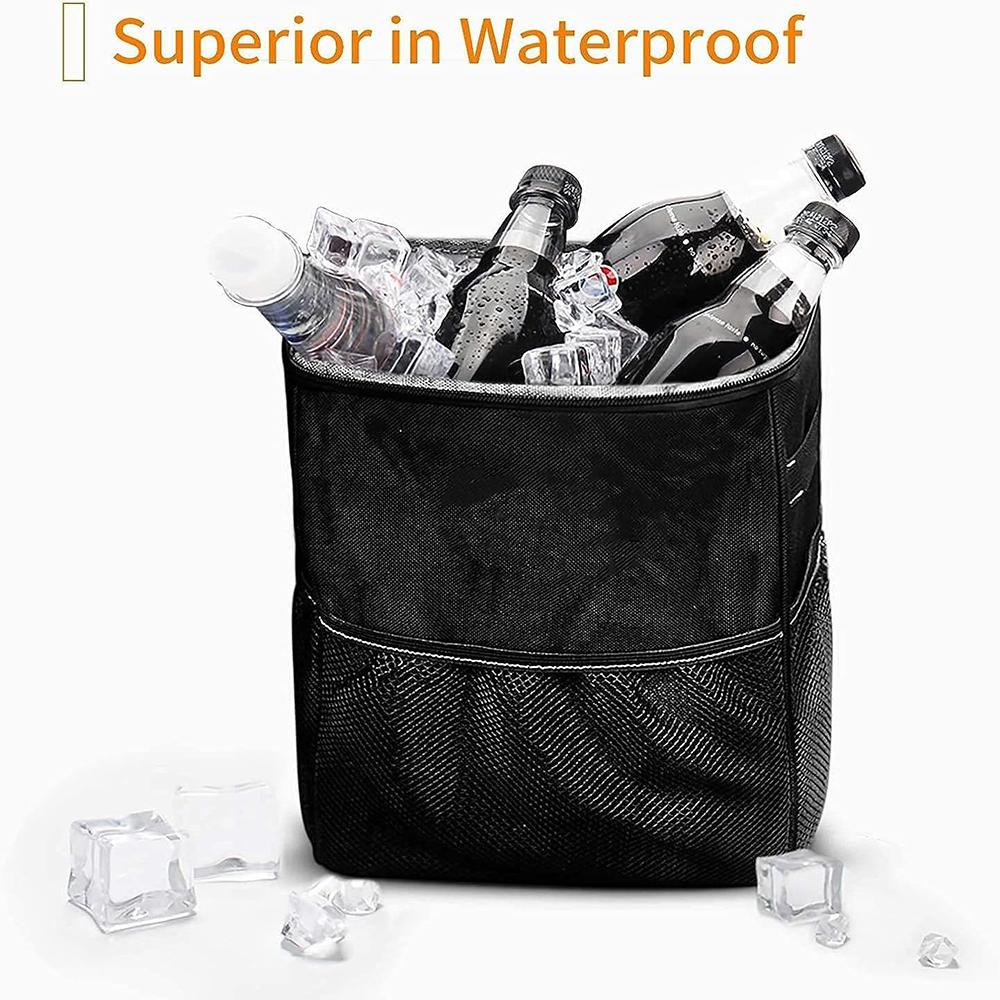 Universal Portable Fold Waterproof Car Trash Can Multipurpose Trash Bin Car Storage Hanging Car Garbage Bag Vehicle Organizer
