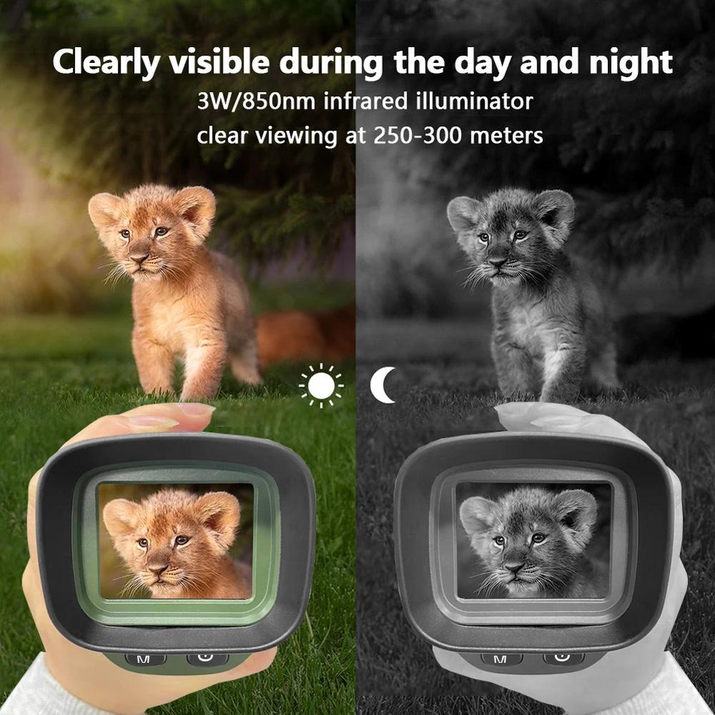 Digital Night-Vision Monocular 40MP 2.5K Infrared Telescope 984ft Night-Vision Distance 8X Digital Zoom 6X Optical Magnification