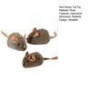 Cat Toy Plush Mouse Stimulates Natural Hunting Instinct Cat Stimulation Toy with Interactive Pull Activation Soft Furry Pet Toy