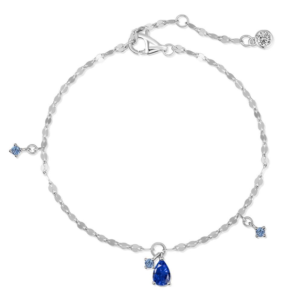 S925 Sterling Silver Water Drop Bracelet for Women - Elegant & Versatile Design 925 Silver