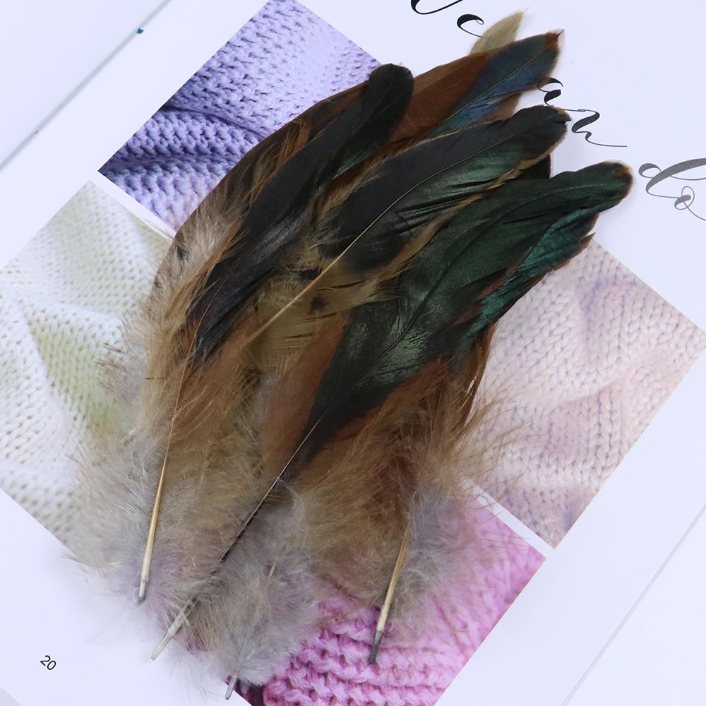 50pcs/pack Black Rooster Feathers Dyed Colorful Natural Pheasant Plumes 15-20cm/6-8 inch Costume Party Decor feathers for Craft