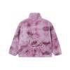 Li-Ning X Disney Toy Story Strawberry Bear Series Embroidered Plush Warm Tie-Dye Cotton Jacket Women Outerwear Pink AFMR008-1