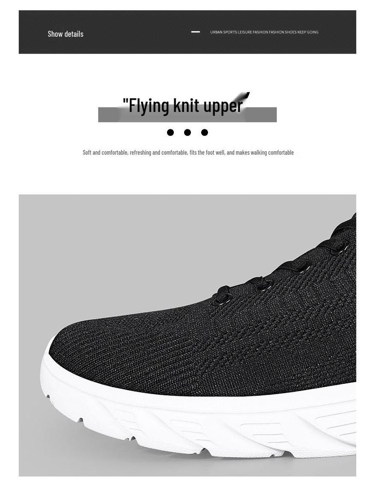 Men's 2025 Summer Sports Casual Breathable Mesh Fly-Knit Running & Travel Shoes