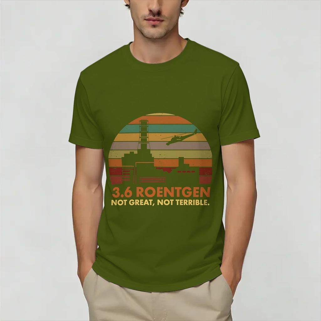 Chernobyl 36 Roentgen Tshirt Summer Cotton Tshirts For Unisexs Hip Hop Casual Tshirt Short Sleeve Y2k Funny Clothes