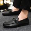 Doudou shoes men's 2025 new autumn small leather shoes breathable one-pedal men's shoes versatile casual work loafers